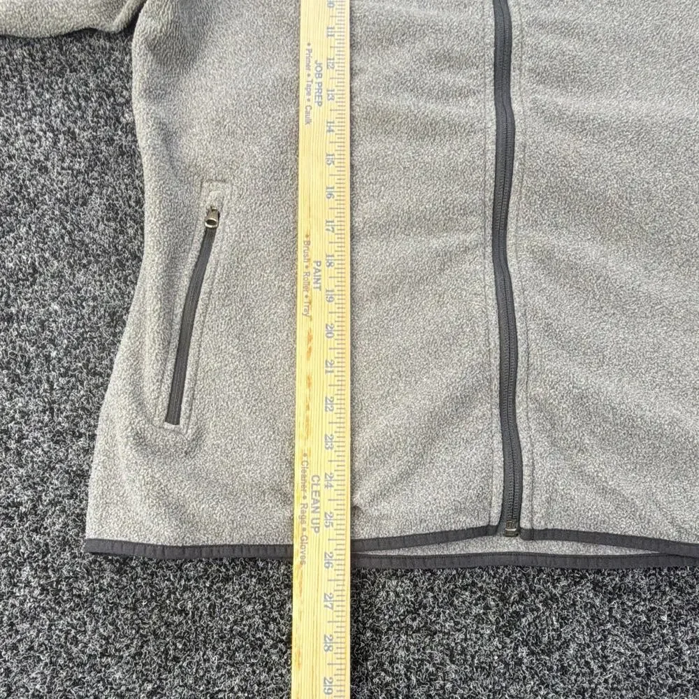 REI Co-op Mens Gray Full Zip Jacket Stand-Up Collar Zipped Pockets XL